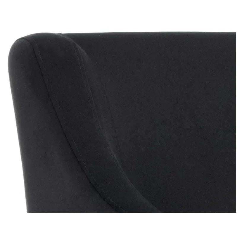 Zane Fabric Wheeled Dining Chair - LOOMLAN - SUNPAN - Dining Chairs