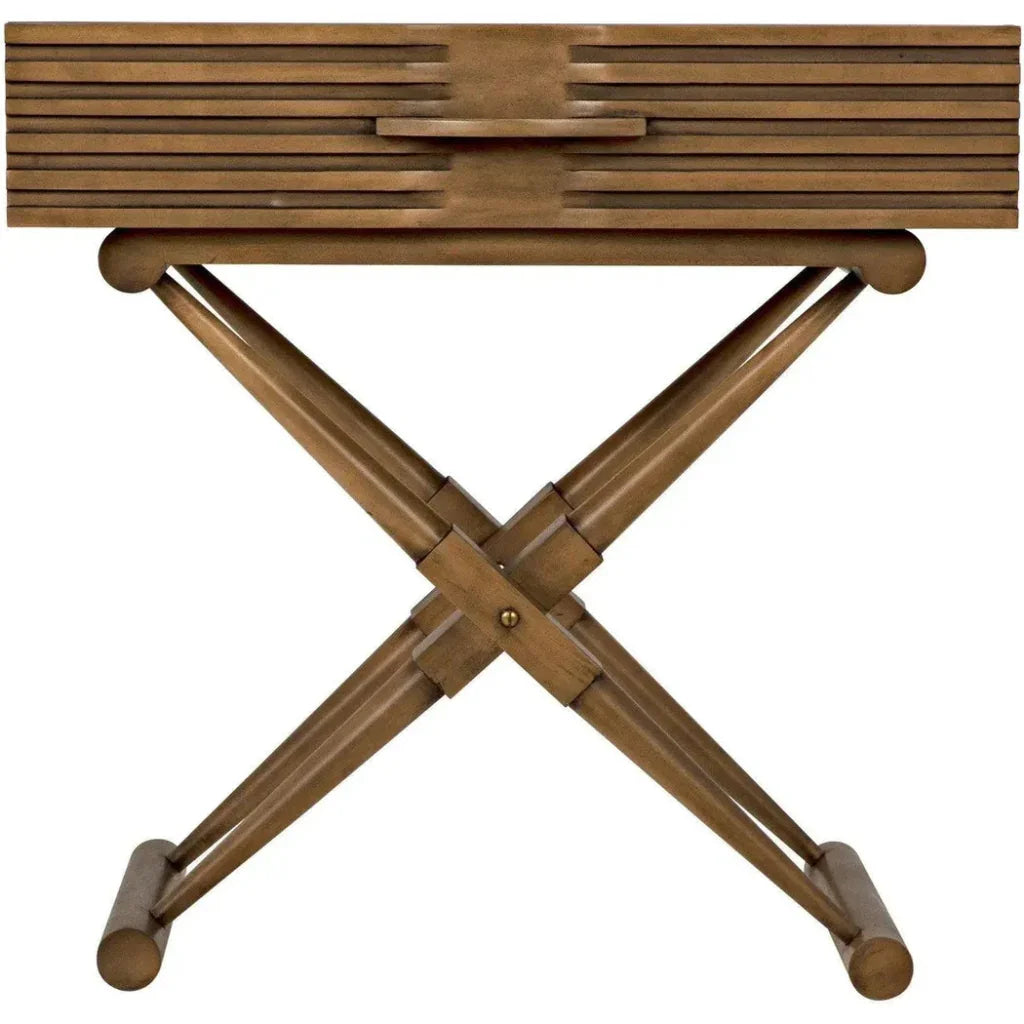 Zanta Wood Rectangle Side Table