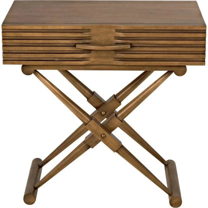Zanta Wood Rectangle Side Table