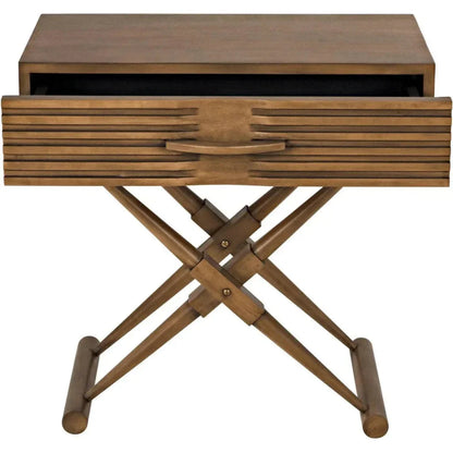 Zanta Wood Rectangle Side Table