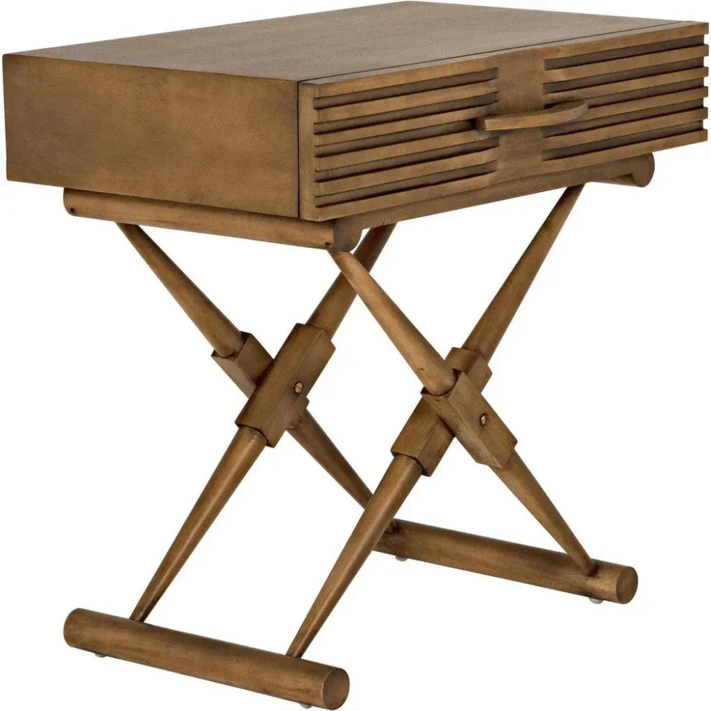 Zanta Wood Rectangle Side Table