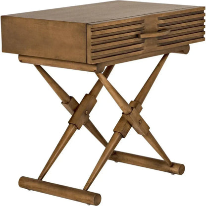 Zanta Wood Rectangle Side Table