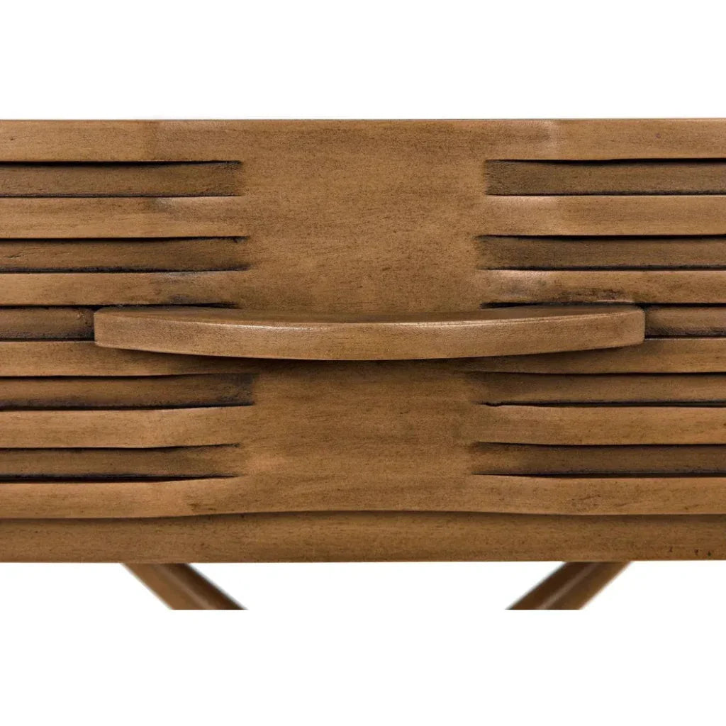 Zanta Wood Rectangle Side Table