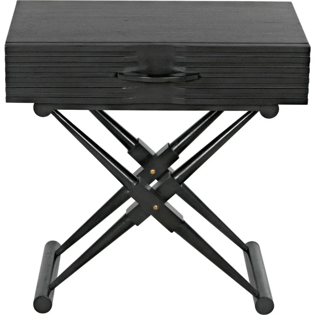 Zanta Wood Rectangle Side Table