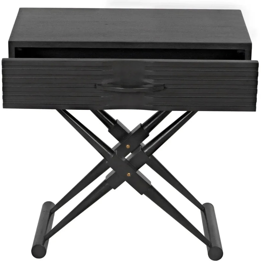 Zanta Wood Rectangle Side Table