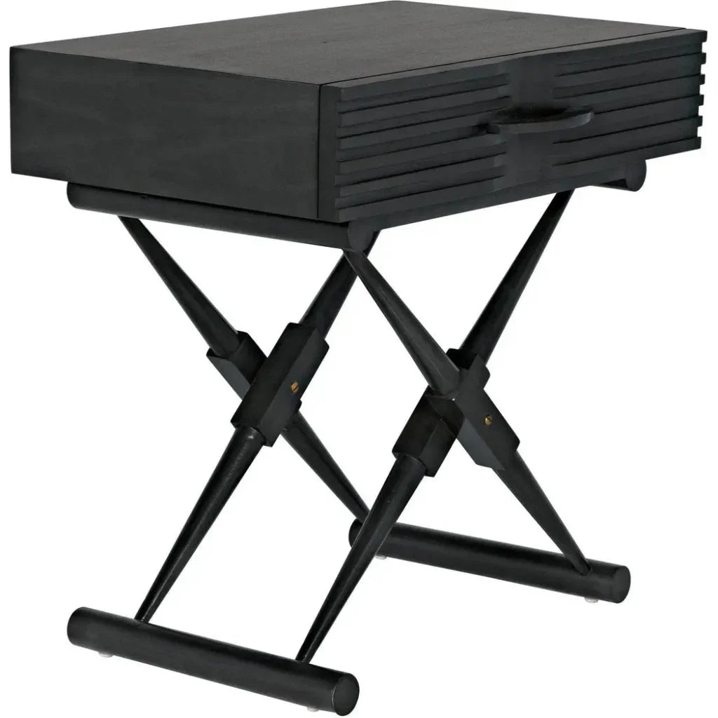 Zanta Wood Rectangle Side Table