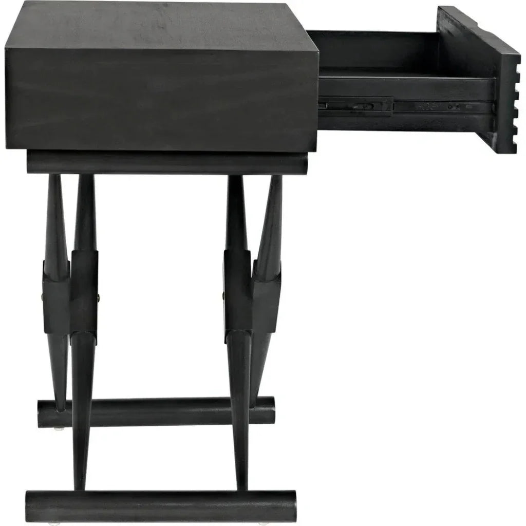 Zanta Wood Rectangle Side Table