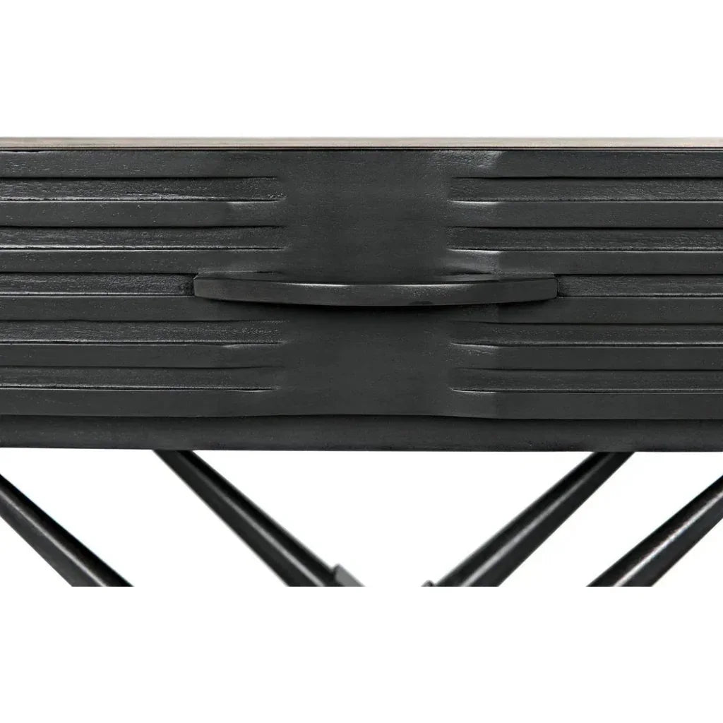 Zanta Wood Rectangle Side Table