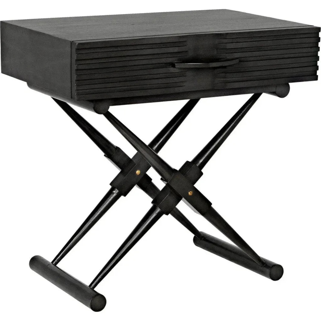 Zanta Wood Rectangle Side Table