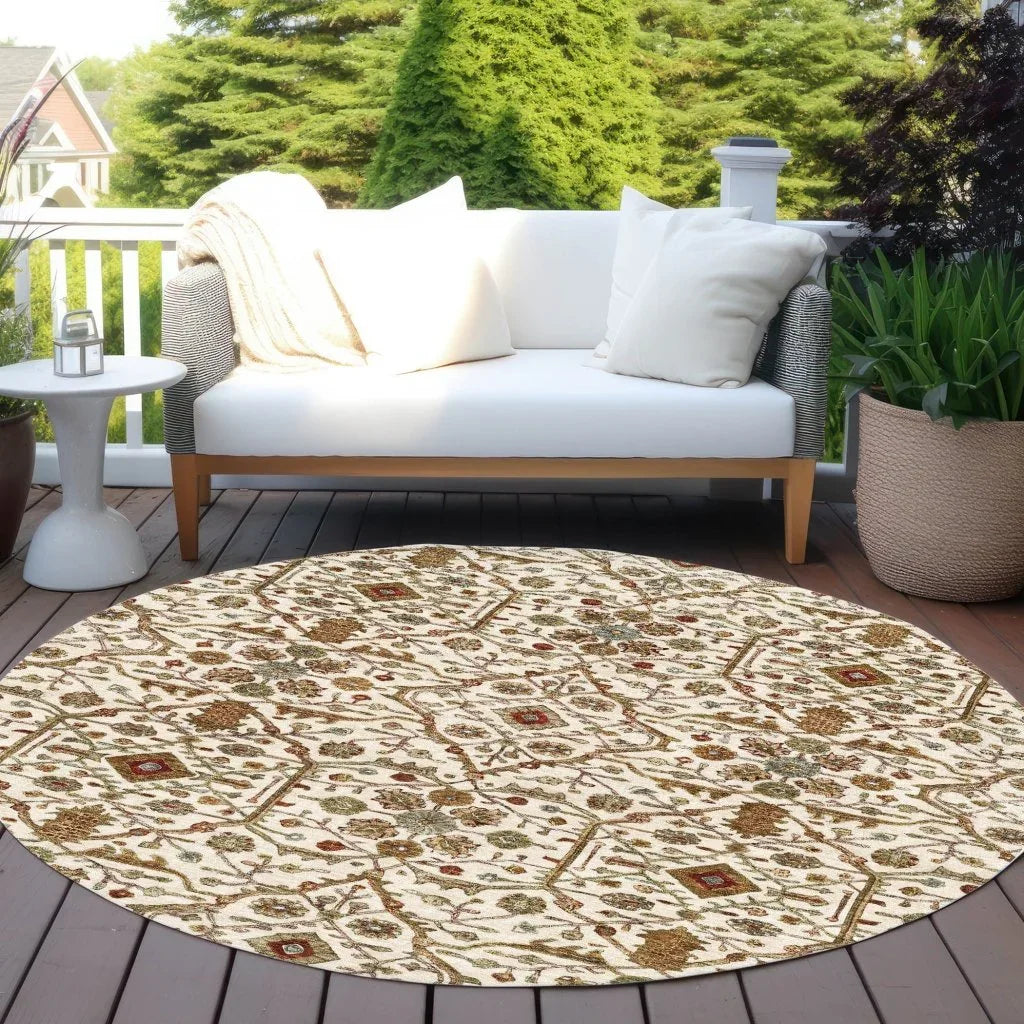 Zara Ivory Washable Indoor-Outdoor Rug-Outdoor Rugs-LOOMLAN Rugs-LOOMLAN