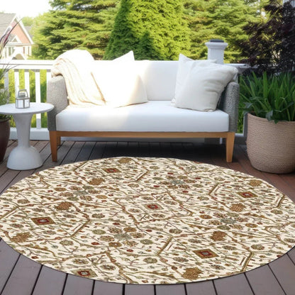 Zara Ivory Washable Indoor-Outdoor Rug-Outdoor Rugs-LOOMLAN Rugs-LOOMLAN