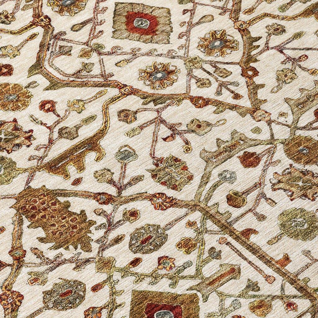 Zara Ivory Washable Indoor-Outdoor Rug-Outdoor Rugs-LOOMLAN Rugs-LOOMLAN