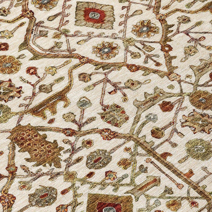 Zara Ivory Washable Indoor-Outdoor Rug-Outdoor Rugs-LOOMLAN Rugs-LOOMLAN