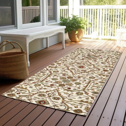 Zara Ivory Washable Indoor-Outdoor Rug-Outdoor Rugs-LOOMLAN Rugs-LOOMLAN