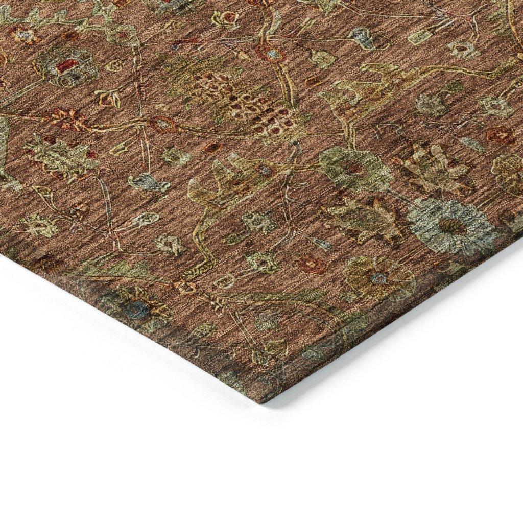 Zara Orange Washable Indoor-Outdoor Rug-Outdoor Rugs-LOOMLAN Rugs-LOOMLAN