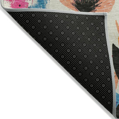 Zarabelle Ivory Washable Indoor - Outdoor Rug - LOOMLAN - LOOMLAN Rugs - Outdoor Rugs