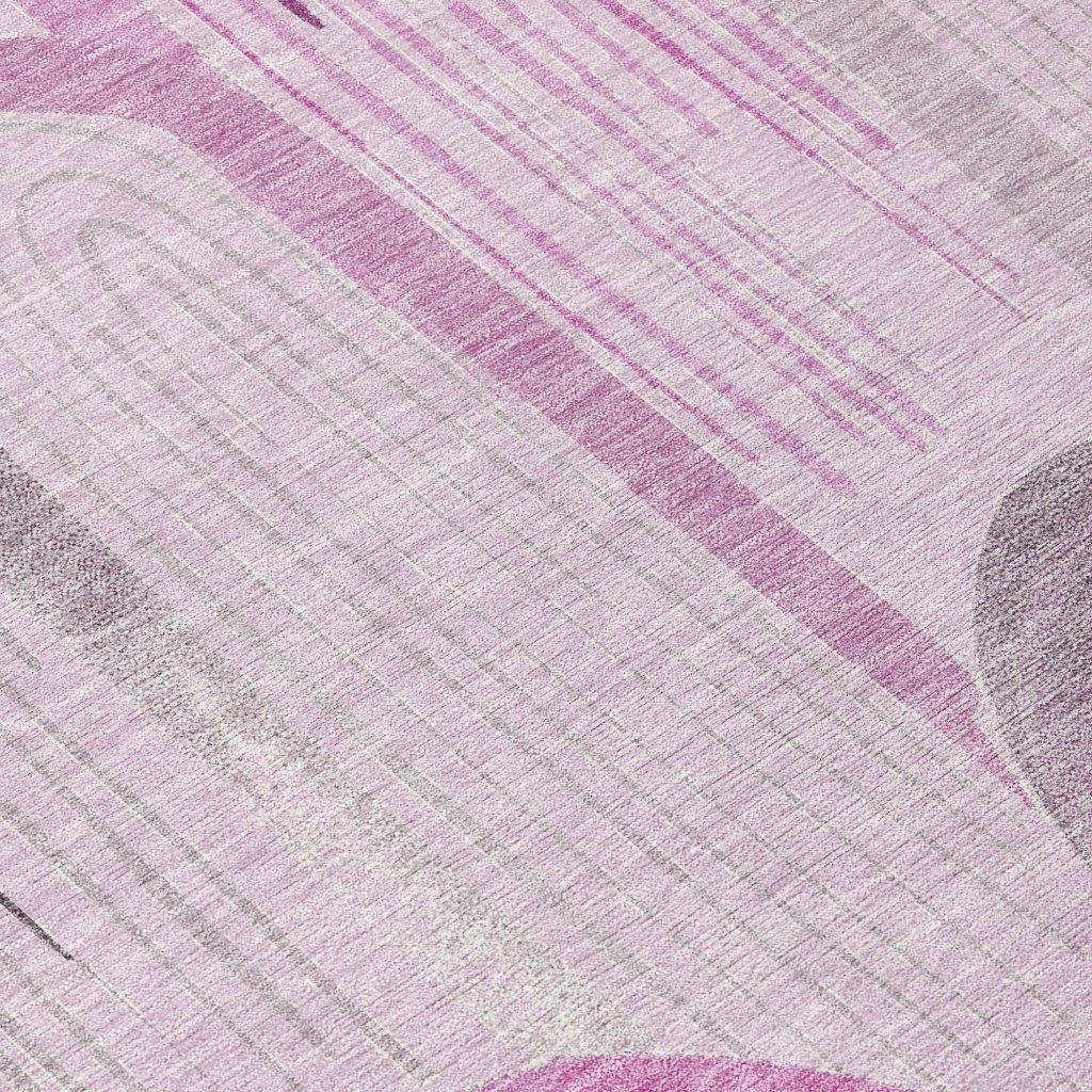 Zaralith Pink Washable Indoor - Outdoor Rug - LOOMLAN - LOOMLAN Rugs - Outdoor Rugs