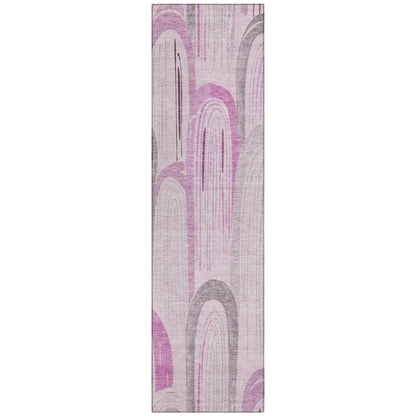 Zaralith Pink Washable Indoor - Outdoor Rug - LOOMLAN - LOOMLAN Rugs - Outdoor Rugs