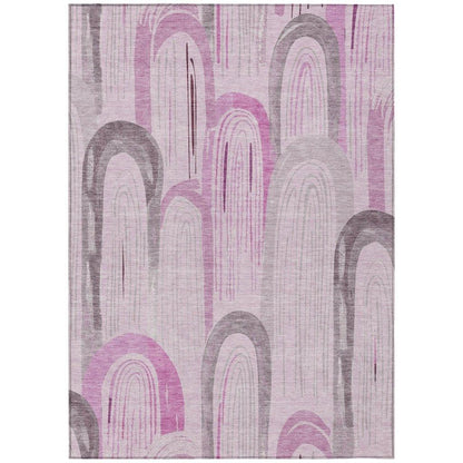 Zaralith Pink Washable Indoor - Outdoor Rug - LOOMLAN - LOOMLAN Rugs - Outdoor Rugs