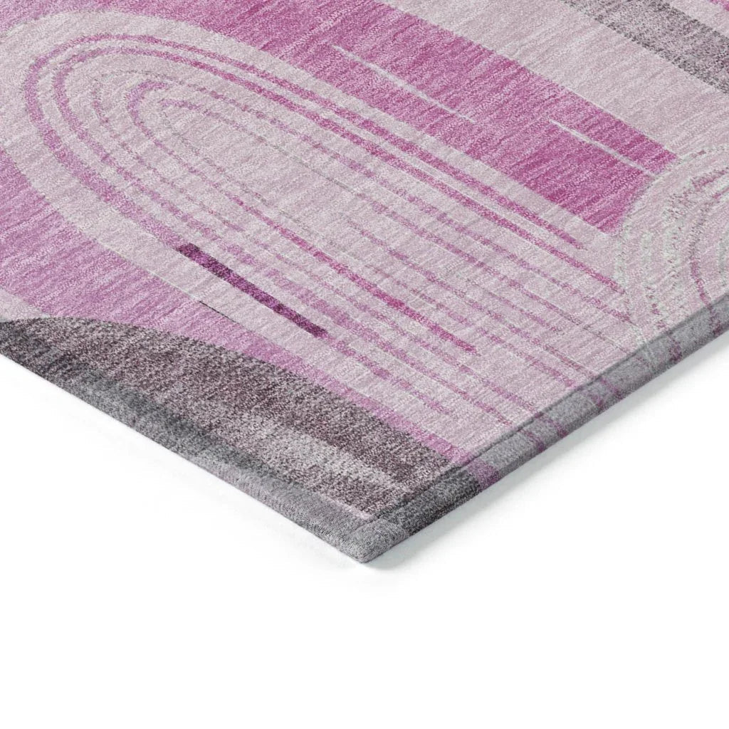 Zaralith Pink Washable Indoor - Outdoor Rug - LOOMLAN - LOOMLAN Rugs - Outdoor Rugs
