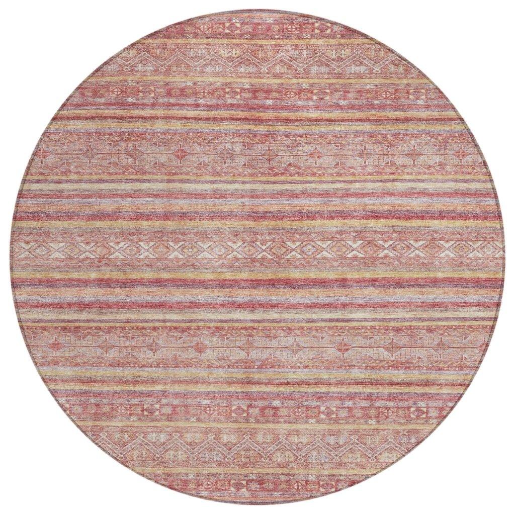 Zaraxa Orange Washable Indoor - Outdoor Rug - LOOMLAN - LOOMLAN Rugs - Outdoor Rugs