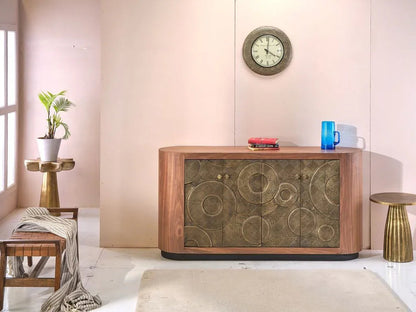 Zarentha Four Doors Wood Sideboard