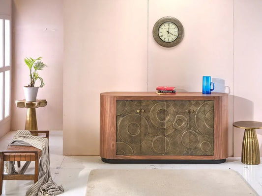 Zarentha Four Doors Wood Sideboard