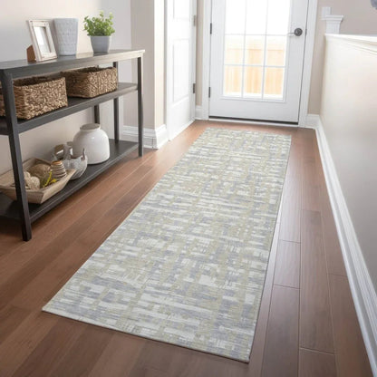 Zarifa Beige Washable Indoor-Outdoor Rug-Outdoor Rugs-LOOMLAN Rugs-LOOMLAN
