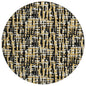 Zarifa Black Washable Indoor-Outdoor Rug-Outdoor Rugs-LOOMLAN Rugs-8' x 8'-LOOMLAN