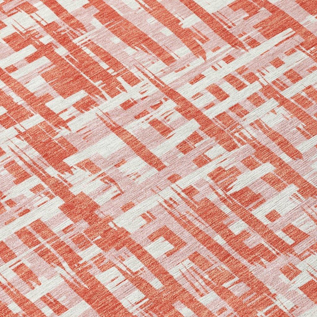 Zarifa Coral Washable Indoor-Outdoor Rug-Outdoor Rugs-LOOMLAN Rugs-LOOMLAN