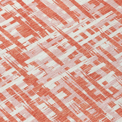 Zarifa Coral Washable Indoor-Outdoor Rug-Outdoor Rugs-LOOMLAN Rugs-LOOMLAN