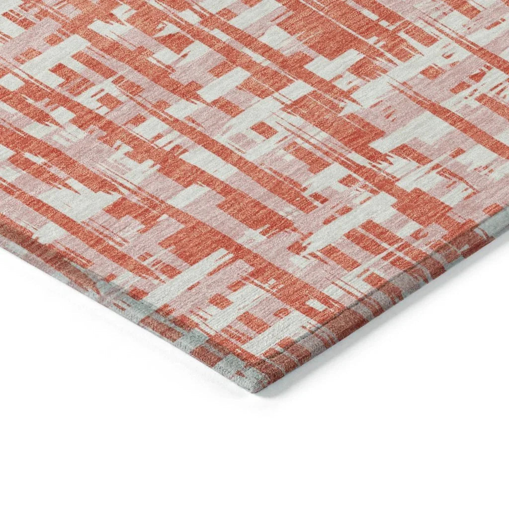 Zarifa Coral Washable Indoor-Outdoor Rug-Outdoor Rugs-LOOMLAN Rugs-LOOMLAN