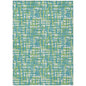 Zarifa Teal Washable Indoor-Outdoor Rug-Outdoor Rugs-LOOMLAN Rugs-2'6" x 3'10"-LOOMLAN