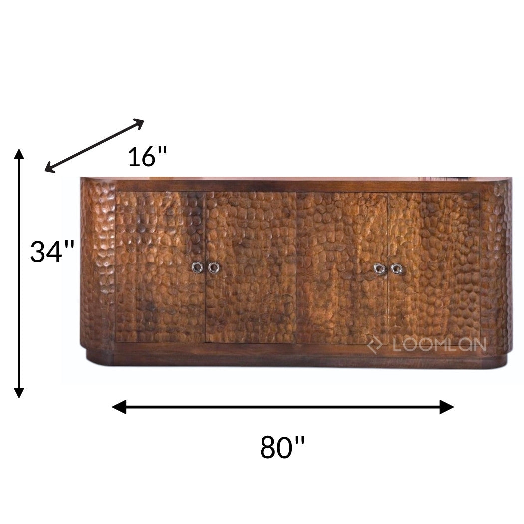 Zarmira Four Doors Wood Sideboard