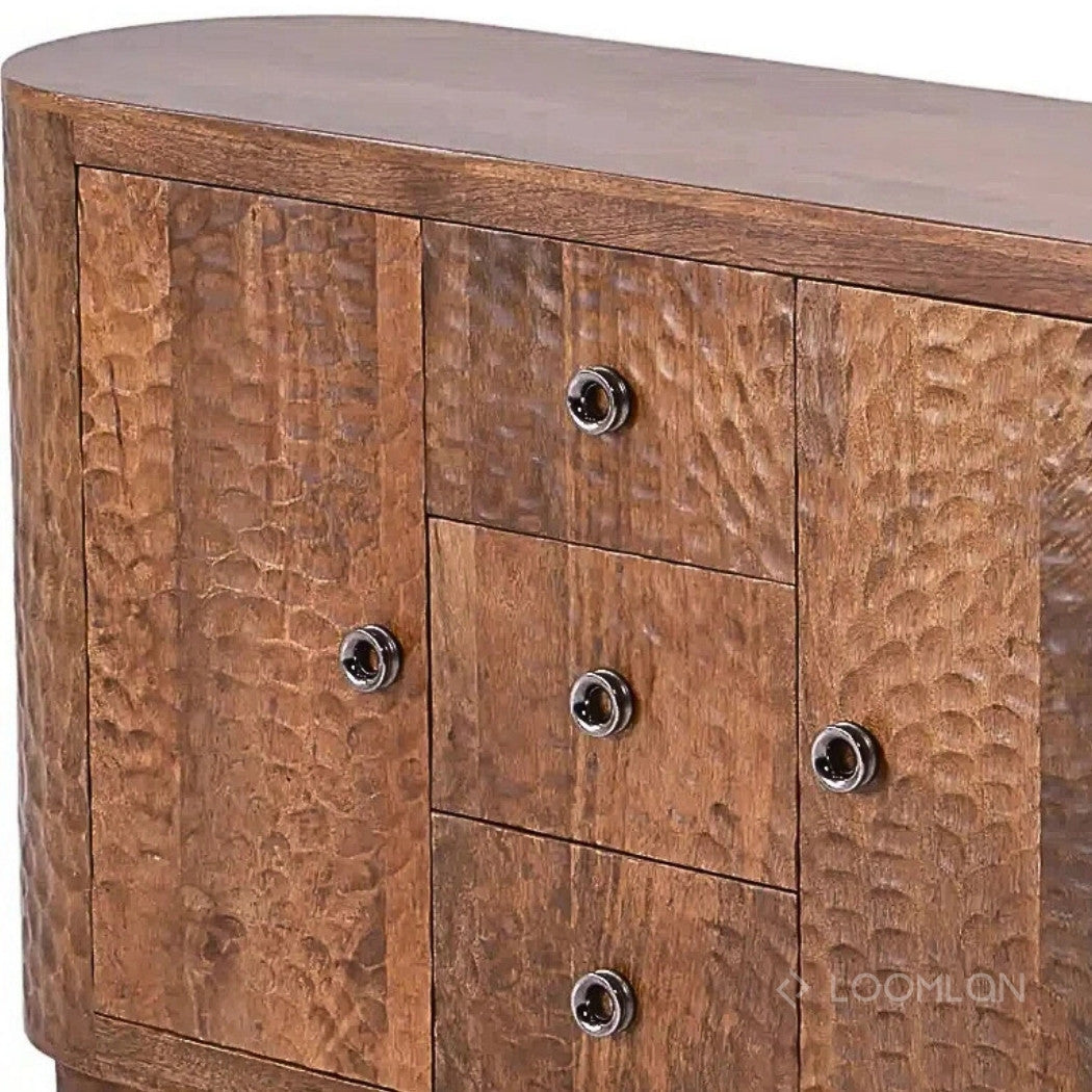 Zarmira Three Drawers Wood Sideboard