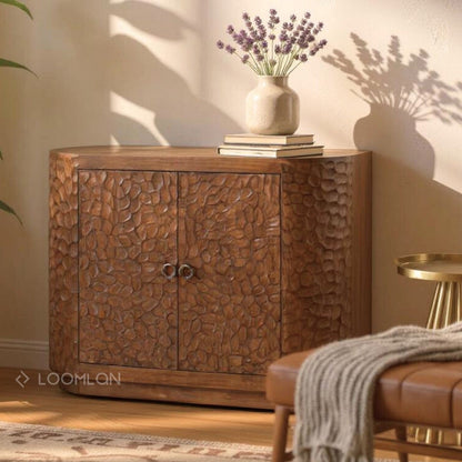Zarmira Wooden Brown Accent Cabinet