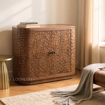 Zarmira Wooden Brown Accent Cabinet