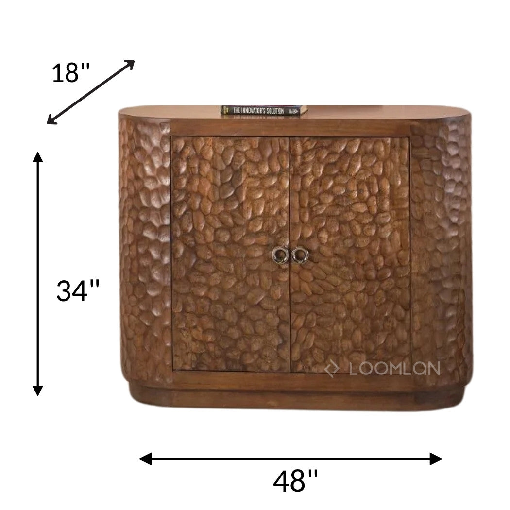 Zarmira Wooden Brown Accent Cabinet