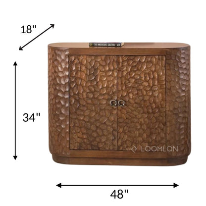 Zarmira Wooden Brown Accent Cabinet