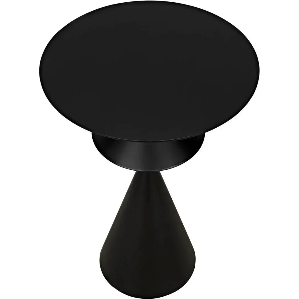 Zasa Side Table, Black Steel - LOOMLAN - Noir - Side Tables