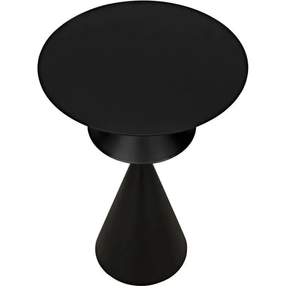 Zasa Side Table, Black Steel - LOOMLAN - Noir - Side Tables