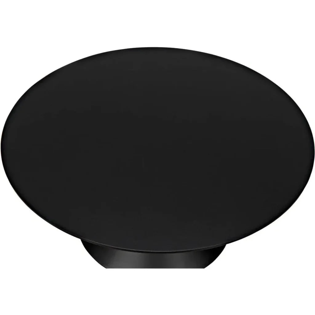 Zasa Side Table, Black Steel - LOOMLAN - Noir - Side Tables