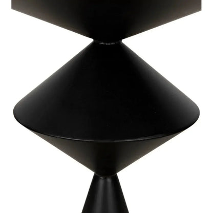 Zasa Side Table, Black Steel - LOOMLAN - Noir - Side Tables