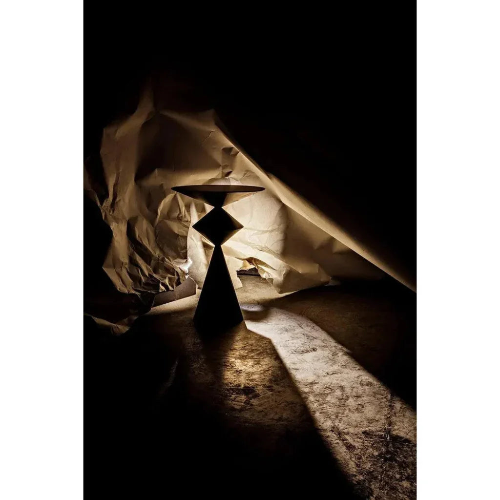 Zasa Side Table, Black Steel - LOOMLAN - Noir - Side Tables