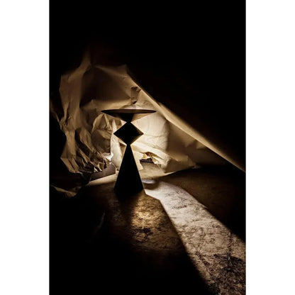 Zasa Side Table, Black Steel - LOOMLAN - Noir - Side Tables