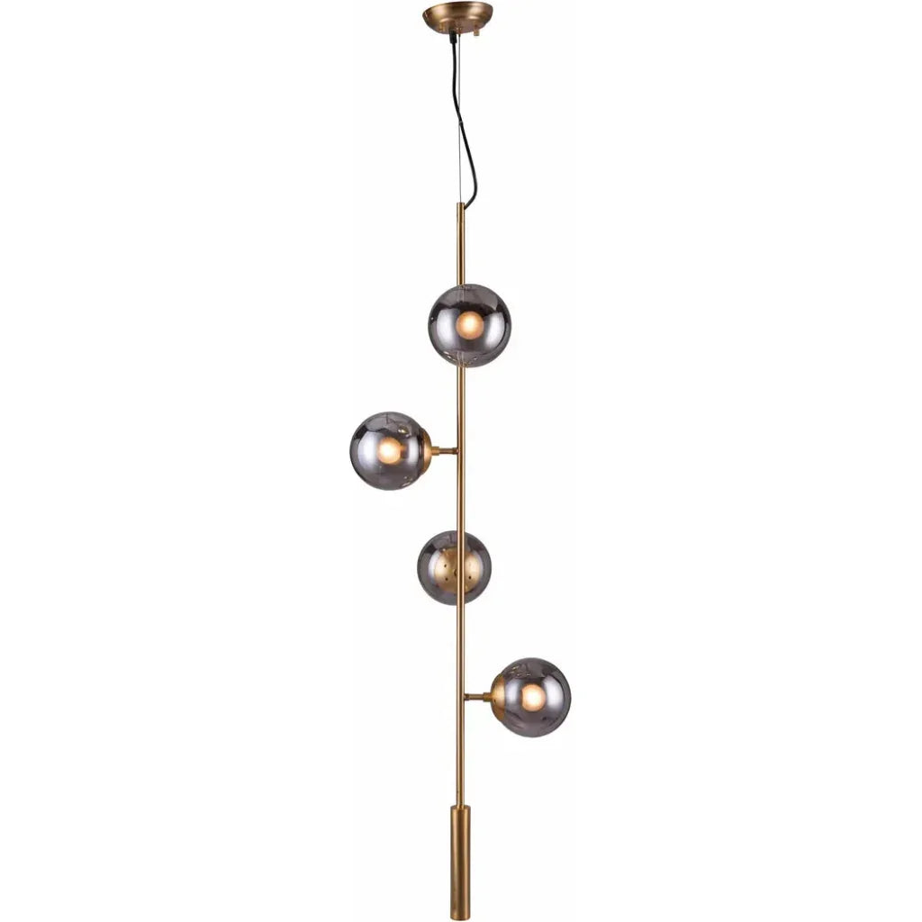 Zatara Ceiling Lamp Brass - LOOMLAN - Zuo Modern - Pendants