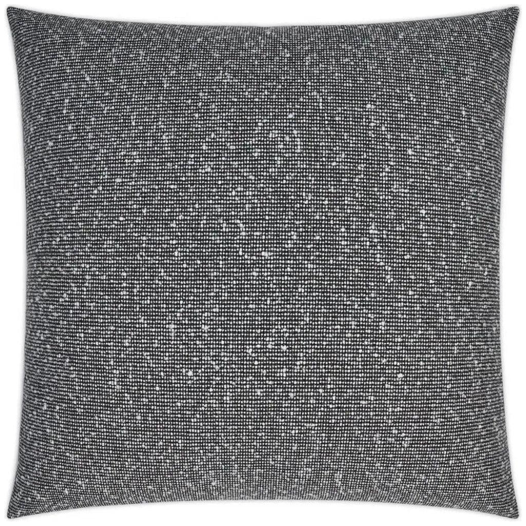 Zealand Textured Farmhouse Black Large Throw Pillow - LOOMLAN - D.V. Kap - Throw Pillows