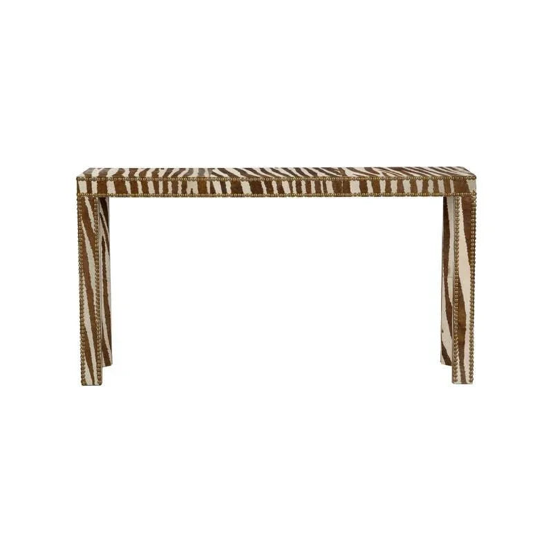 Zebra Pattern Rectangular Console Table - LOOMLAN - Chelsea House - Console Tables
