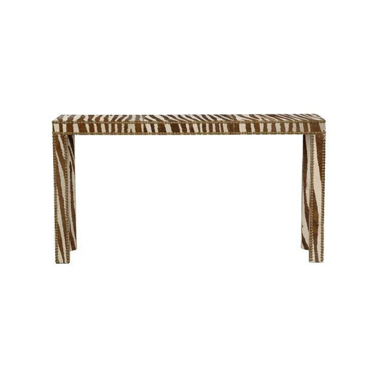 Zebra Pattern Rectangular Console Table - LOOMLAN - Chelsea House - Console Tables
