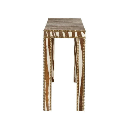 Zebra Pattern Rectangular Console Table - LOOMLAN - Chelsea House - Console Tables